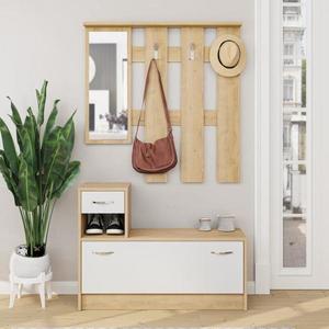 Predsieňová stena Houseland Rudolf zafírový dub/biela vyobraziť