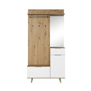 Předsíňová stěna Nordic A 100 cm dub Artisan/bílá vyobraziť