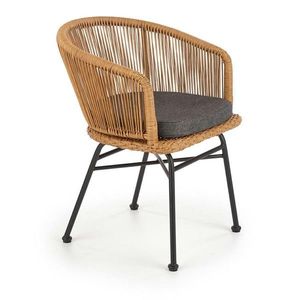 Ratanové kreslo K400 hnedé vyobraziť