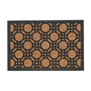 Rohož CIRCLE 60, 7x40 cm černá/hnědá vyobraziť