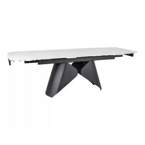 Rozkládací jídelní stůl Armando 160/240 bílý/černý vyobraziť