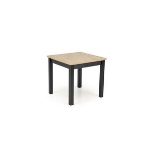Rozkládací jídelní stůl Qubik 80/200 cm dub artisan/černý vyobraziť