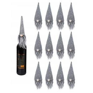 Sada 12 ks vánočních obalů na lahev SKANDI šedá vyobraziť