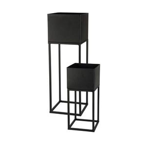 Sada 2 ks květinových stojanů LYRIA černá vyobraziť