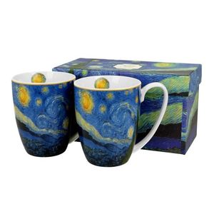 Sada 2 ks porcelánových hrnků Van Gogh STARRY NIGHT 350 ml modrá vyobraziť