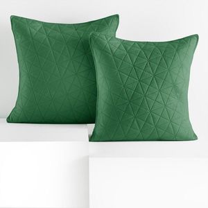 Sada 2 ks povlaků na polštáře RESTILO LAILA láhvově zelená vyobraziť