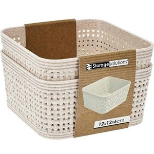 Sada 2 ks úložných košů Virea béžová vyobraziť