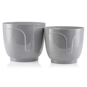 Sada 2 květináčů Zoe šedá vyobraziť