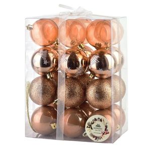 Sada 24 ks vánočních baněk Madrid 5, 5 cm měděná vyobraziť