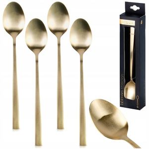 Sada 4 ks koktejlových lžiček ROLES zlatá vyobraziť
