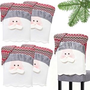 Sada 4 ks potahů na židle Merry Christmas Santa vícebarevná vyobraziť