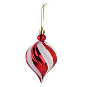 Sada 5 ks vánočních ozdob Rios červená/bílá vyobraziť