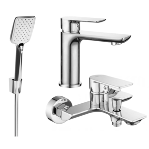 Sada batérií MEXEN ALFA XXIII - umývadlová batéria + vaňová batéria so sprchou chróm vyobraziť