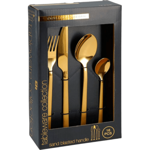 Sada příborů pro 4 osoby PERLO zlatá vyobraziť