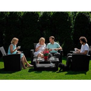 Sada záhradného nábytku Unico čierna vyobraziť