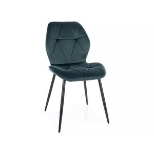 Sametová jídelní židle Rick zelená vyobraziť