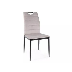 Sametová jídelní židle Rip světle šedá vyobraziť