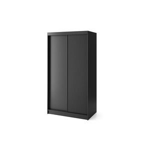 Šatní skříň Prescco 120 cm černá vyobraziť