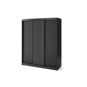 Šatní skříň Prescco 180 cm černá vyobraziť