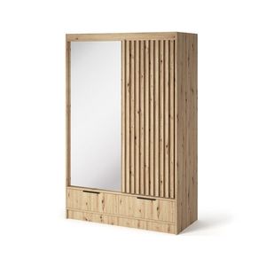 Šatní skříň Voodi se zrcadlem 120 cm dub Artisan vyobraziť