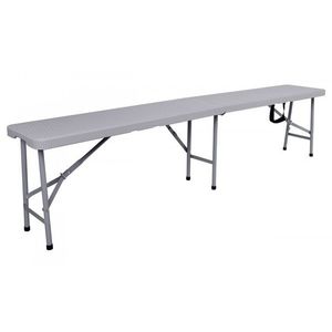 Skladacia cateringová lavica RATTAN sivá vyobraziť