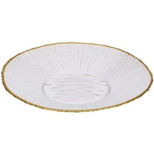Skleněný talíř LOSE 21 cm zlatý/bílý vyobraziť