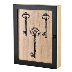 Skříňka na klíče STACY Key 26x20 cm hnědá/černá vyobraziť