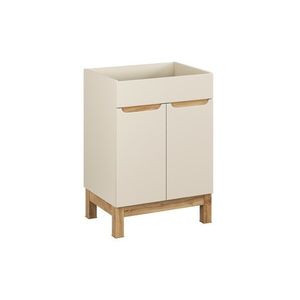 Skříňka pod umyvadlo Bali 2D 60 cm kašmír/dub wotan vyobraziť