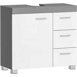 Skříňka pod umyvadlo Vasagle Bruser šedá/bílá vyobraziť