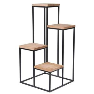 Stojan na kvety ALFA 34 cm čierny/hnedý vyobraziť