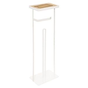 Stojan na toaletní papír Modern White bambus/bílý vyobraziť