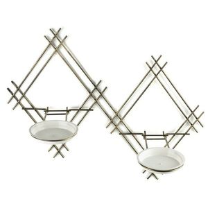 Súprava dvoch závesných stojanov na kvety Rova čiernozlatá vyobraziť