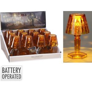 Světelná mini LED lampa Nate 11 cm hnědá vyobraziť