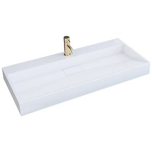 Umývadlo na dosku konglomerátové - biele vyobraziť