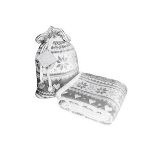 Vánoční deka Saco 001 150x200 cm šedá vyobraziť