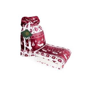 Vánoční deka Saco 004 150x200 cm vínová vyobraziť