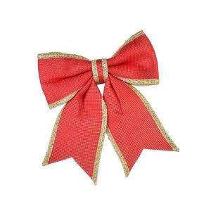 Vánoční dekorativní mašle Santa Lila 18x20 cm červeno-zlatá vyobraziť