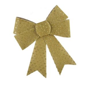 Vánoční dekorativní mašle Santa Lila 22x25 cm zlatá vyobraziť