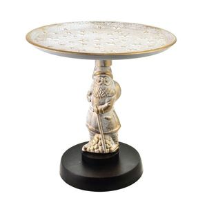 Vánoční dekorativní podnos Santa Lila 30 cm bílý vyobraziť