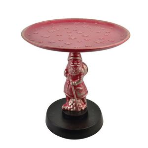 Vánoční dekorativní podnos Santa Lila 30 cm červený vyobraziť