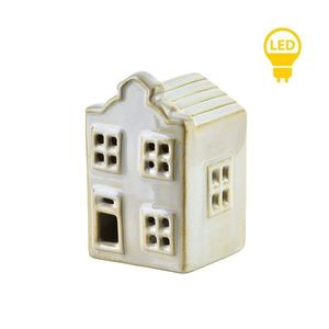 Vánoční keramická LED dekorace Larsen I bílá vyobraziť