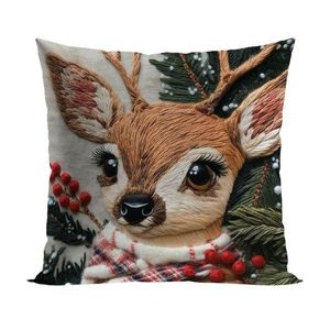 Vánoční povlak na polštář Deer 40x40 cm béžový vyobraziť