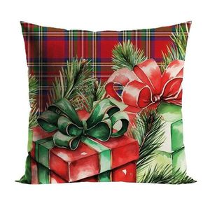 Vánoční povlak na polštář Gifts 40x40 cm červený vyobraziť
