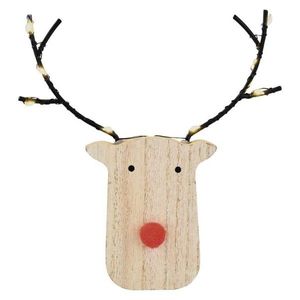 Vánoční světelná LED dekorace Flores hnědá vyobraziť