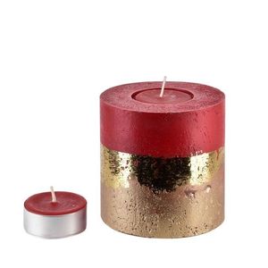 Vánoční svícen Ombre 12 cm červený vyobraziť