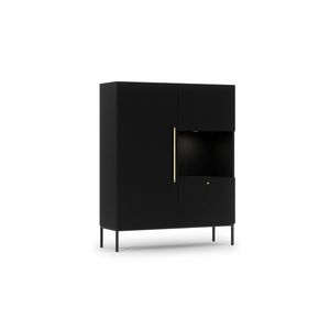 Vitrína Lanzzi 120 cm černá vyobraziť