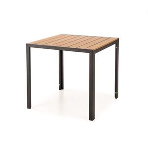 Zahradní stůl Fierro 80 cm hnědý/černý vyobraziť