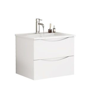 Závesná skrinka pod umývadlo Houseland Bravio 60 cm biela vyobraziť