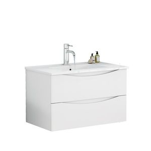 Závesná skrinka pod umývadlo Houseland Nirela 80 cm biela vyobraziť