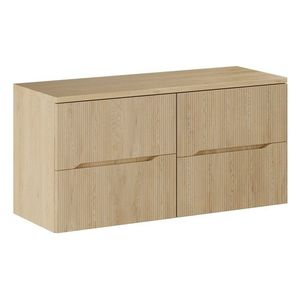 Závěsná skříňka pod umyvadlo Nordic s deskou 120 cm dub cremona vyobraziť